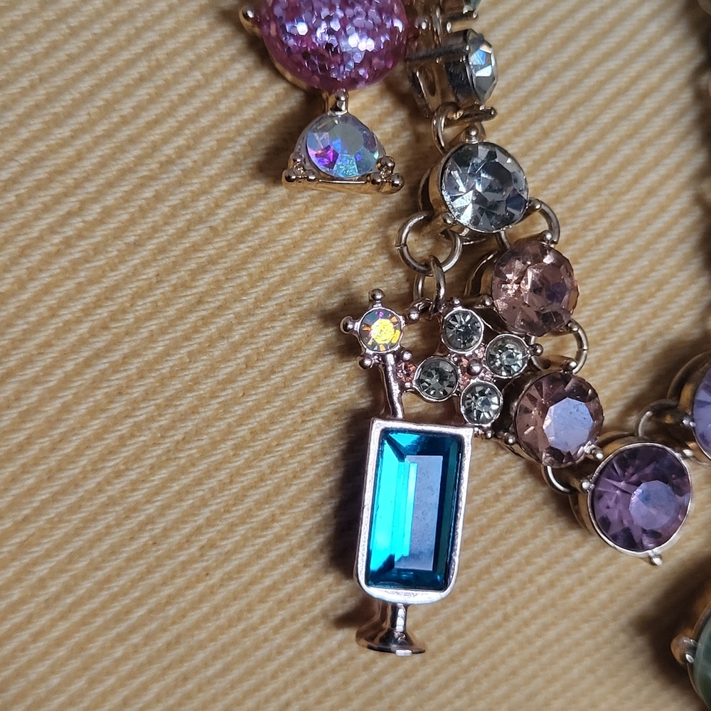 Betsey Johnson Candy Charm Statement Necklace - Picture 6 of 7